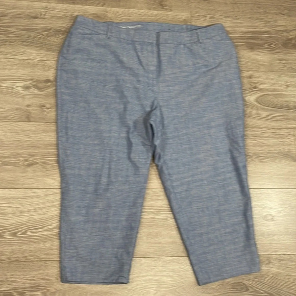 Talbots Perfect Crop Pant Chambray 22WP - Picture 13 of 14